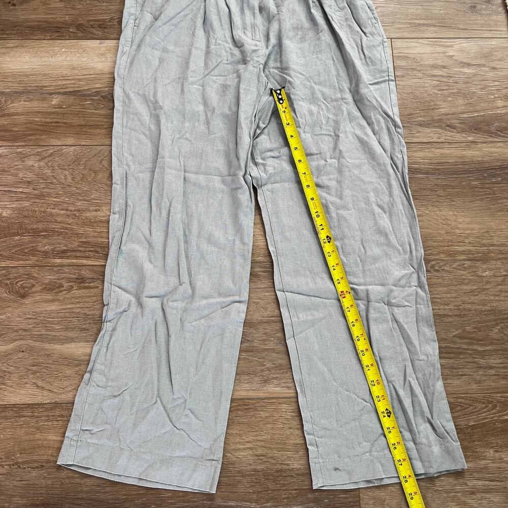 OLD NAVY Women's Extra High-Waisted Linen-Blend Taylor Wide-Leg Pants Size L - Picture 10 of 15
